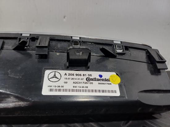 mercedes benz C Class 2014 HEATER/AC CONTROLS 