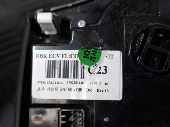 hyundai Accent 2017 HEATER/ AC CONTROLS 