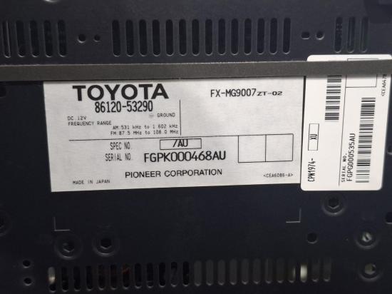 lexus Is250 2006 STEREO/HEAD UNIT 