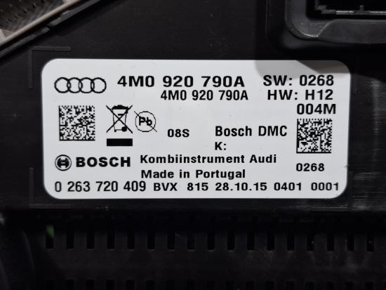 audi Q7 3.0 TDI QUATTRO Jan 2016 INSTRUMENT CLUSTER 