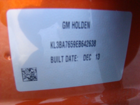 holden Trax Aug 2014 Parts & Wrecking