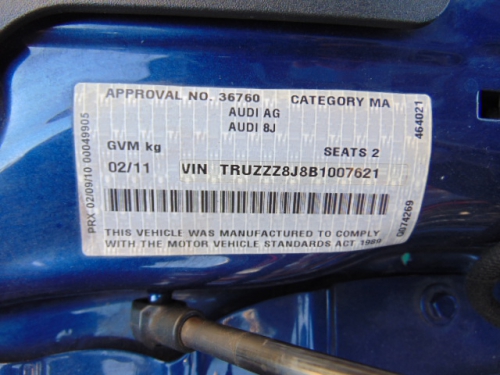 audi Tt Feb 2011 Parts & Wrecking