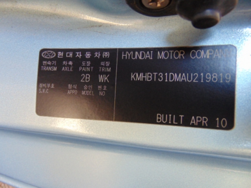 hyundai Getz TB May 2010 Parts & Wrecking