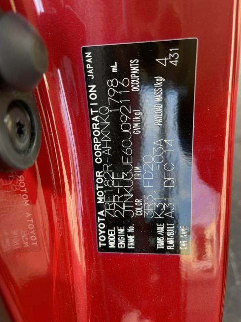 toyota Corolla 2015 Parts & Wrecking