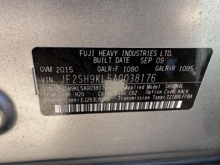 subaru Forester SH Sep 2009 Parts & Wrecking