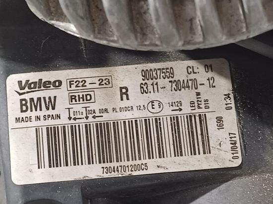 bmw 2 Series 2017 RIGHT HEADLAMP 