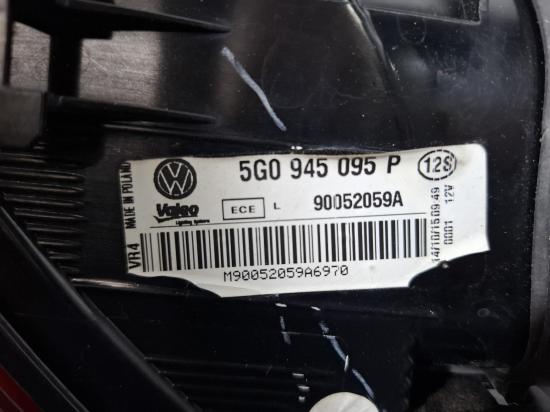 volkswagen Golf 2016 LEFT TAILLIGHT 
