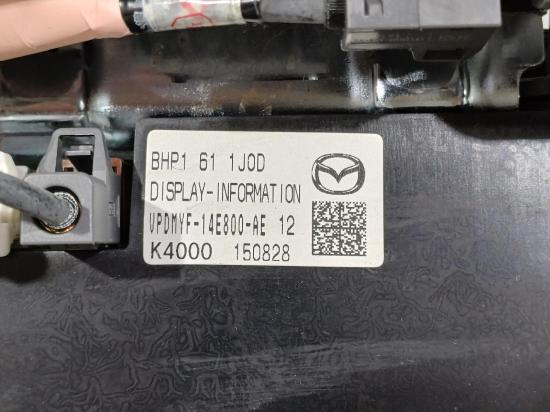 mazda 3 MAXX Sep 2015 STEREO/HEAD UNIT 