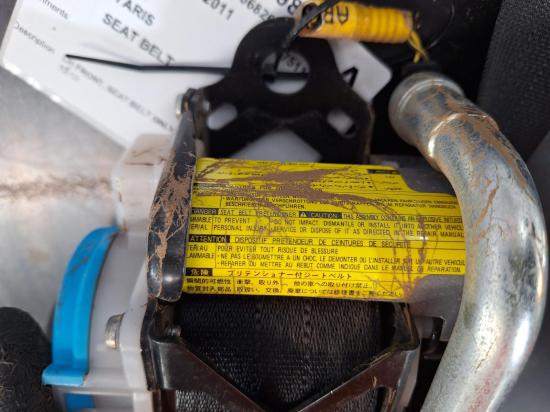 toyota Yaris 2011 SEAT BELT 
