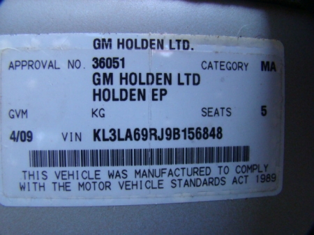 holden Epica Apr 2009 Parts & Wrecking