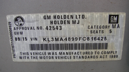 holden Barina SPARK Jun 2015 Parts & Wrecking