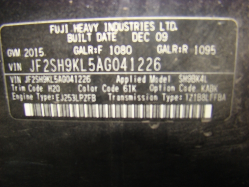 subaru Forester Feb 2010 Parts & Wrecking