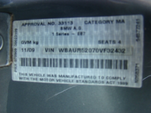 bmw 123d Nov 2009 Parts & Wrecking