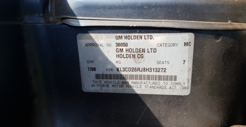 holden Captiva 2008 Parts & Wrecking