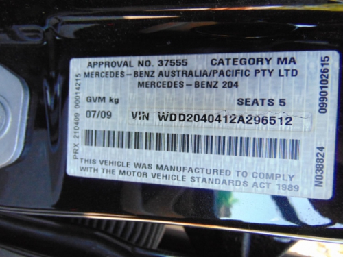 mercedes benz C200 KOMPRESSOR Jul 2009 Parts & Wrecking