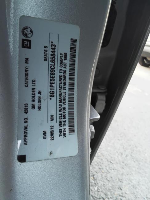holden Cruze SRI-V May 2012 Parts & Wrecking