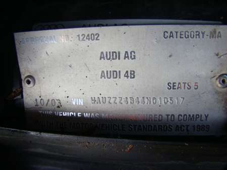 audi A6 10 2003 Parts & Wrecking