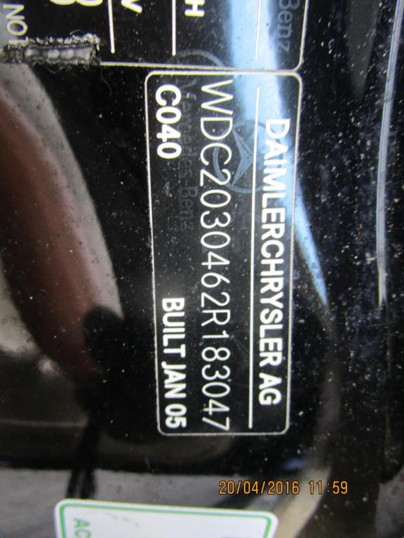 mercedes benz C180 Kompressor 1.8 M271.946 2005 Parts & Wrecking