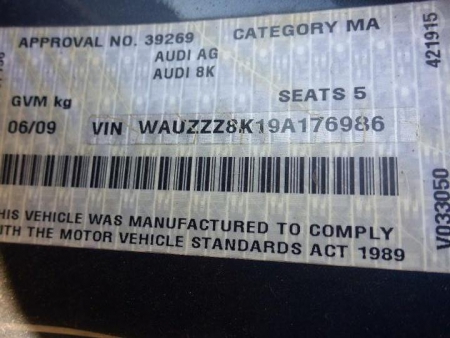 audi A4 B8 2.0L CAGA 2008 Parts & Wrecking