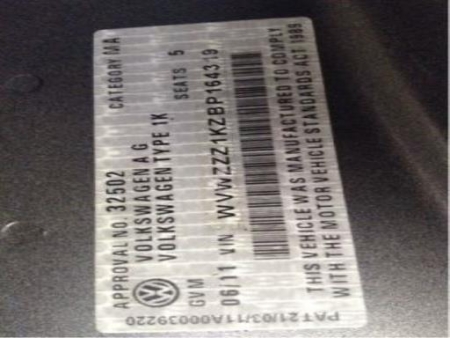 volkswagen Golf 2011 Parts & Wrecking