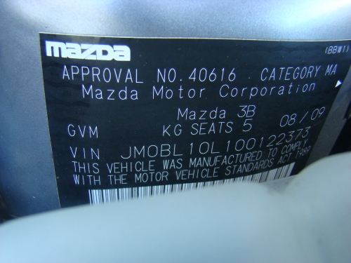 mazda 3 Aug 2009 Parts & Wrecking