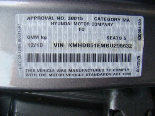hyundai I30 Dec 2010 Parts & Wrecking