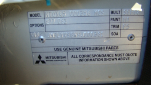 mitsubishi Pajero Dec 2008 Parts & Wrecking