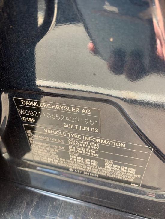 mercedes benz E320 W211 2003 Parts & Wrecking