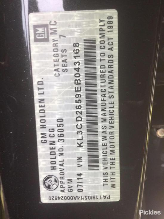 holden Captiva 7 LTZ CG May 2014 Parts & Wrecking