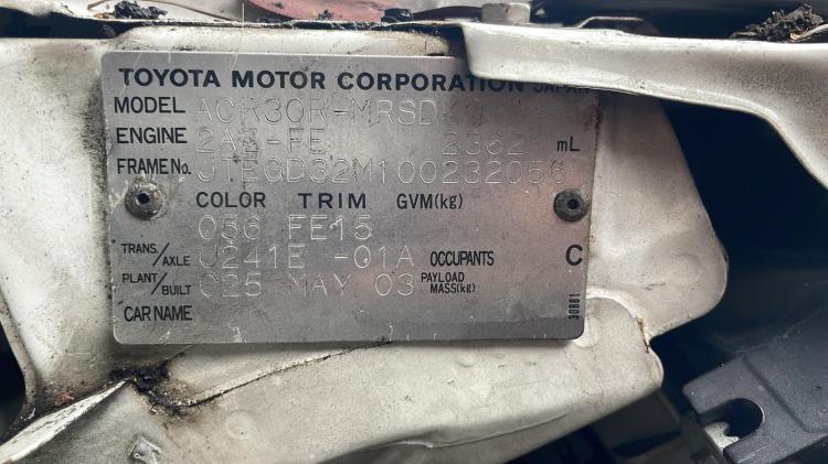 toyota Tarago 2003 Parts & Wrecking