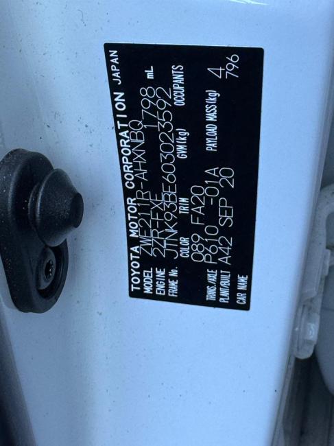 toyota Corolla Sep 2020 Parts & Wrecking