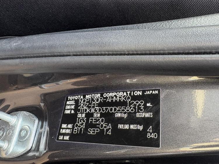 toyota Yaris NCP130 Sep 2014 Parts & Wrecking