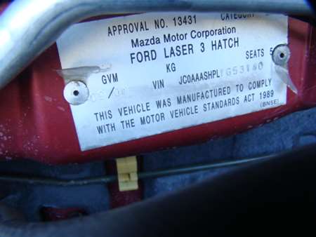 ford Laser KQ LXI 08 2001 Parts & Wrecking