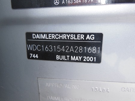mercedes benz Ml320 07 2001 Parts & Wrecking