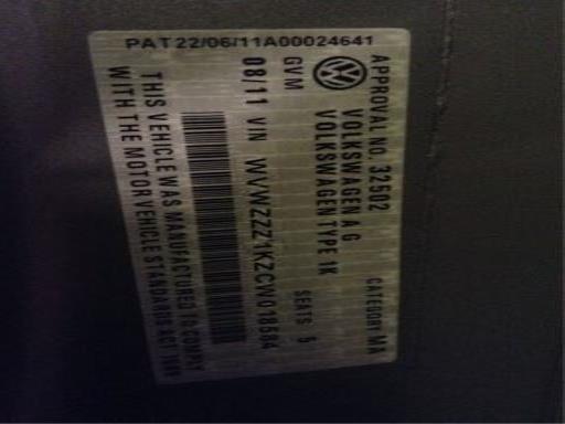 volkswagen Golf 6 Tdi CFFB 08 2011 Parts & Wrecking