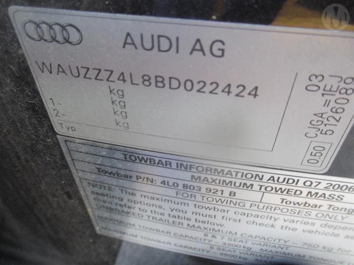 audi Q7 Quattro 3.0TDI  CJGA 12 2010 Parts & Wrecking