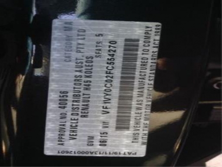 renault Koleos H45 2015 Parts & Wrecking