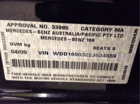 mercedes benz A140 W169 2008 Parts & Wrecking