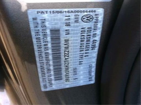 volkswagen Golf 7 Aug 2016 Parts & Wrecking