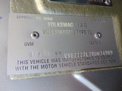 volkswagen Touareg 7L Oct 2009 Parts & Wrecking