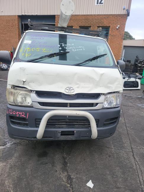 toyota Hiace 2008 Parts & Wrecking