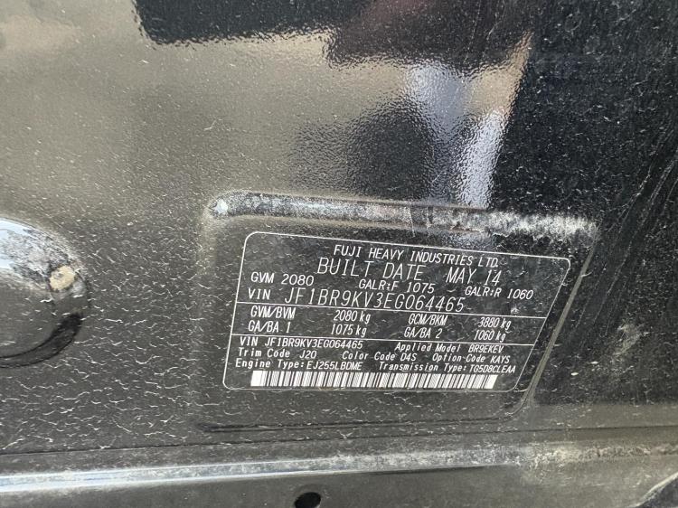 subaru Liberty 5TH GEN May 2014 Parts & Wrecking