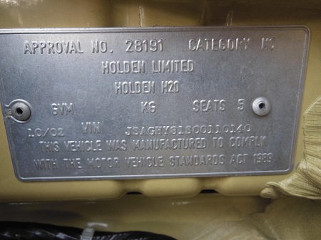 holden Cruze 10 2002 Parts & Wrecking