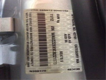 audi A3 2012 Parts & Wrecking