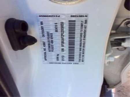 peugeot 404 2012 Parts & Wrecking