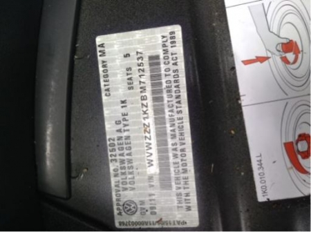 volkswagen Golf 2011 Parts & Wrecking