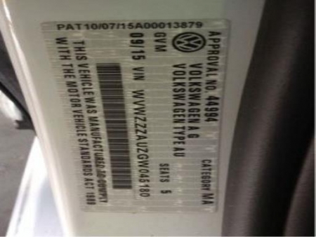 volkswagen Golf 7 Jul 2015 Parts & Wrecking