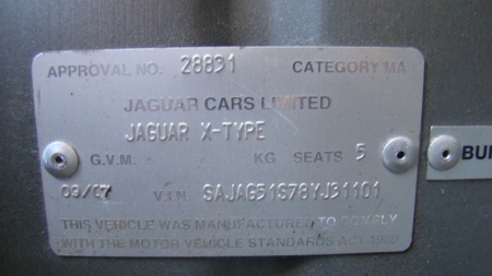 jaguar X Type Jul 2007 Parts & Wrecking