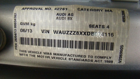 audi A1 Jan 2013 Parts & Wrecking