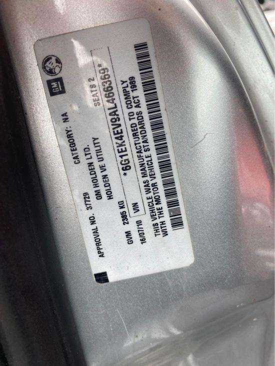 holden Commodore 2010 Parts & Wrecking